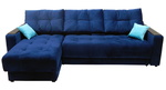 Угловой диван Бонд XL средний с накладкой 5 подушек в Джанкое