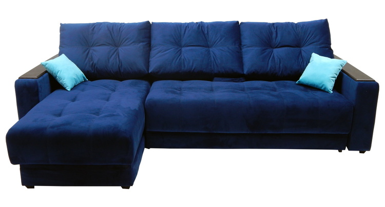 Угловой диван Бонд XL средний с накладкой 5 подушек в Джанкое