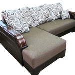 Угловой диван Каламбур 3 с накладными подлокотниками в Джанкое