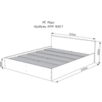 Двухспальная кровать Мори КРМ 1600.1 в Джанкое