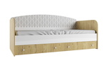 Односпальная кровать с ящиками Сканди ДКД 2000.1 в Джанкое